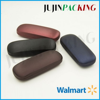 Drawing line leather mixed color glasses case